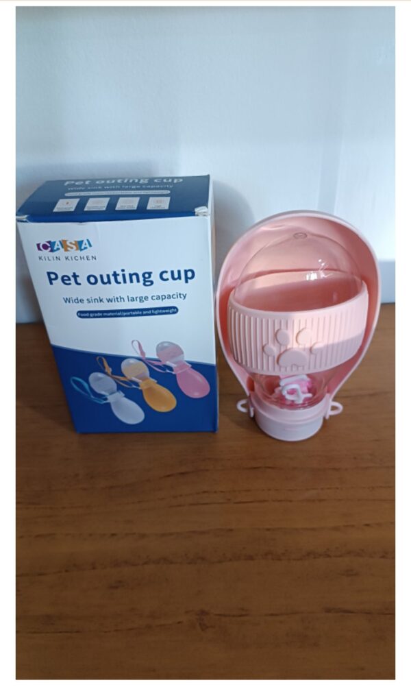 Bebedouro portátil rosa